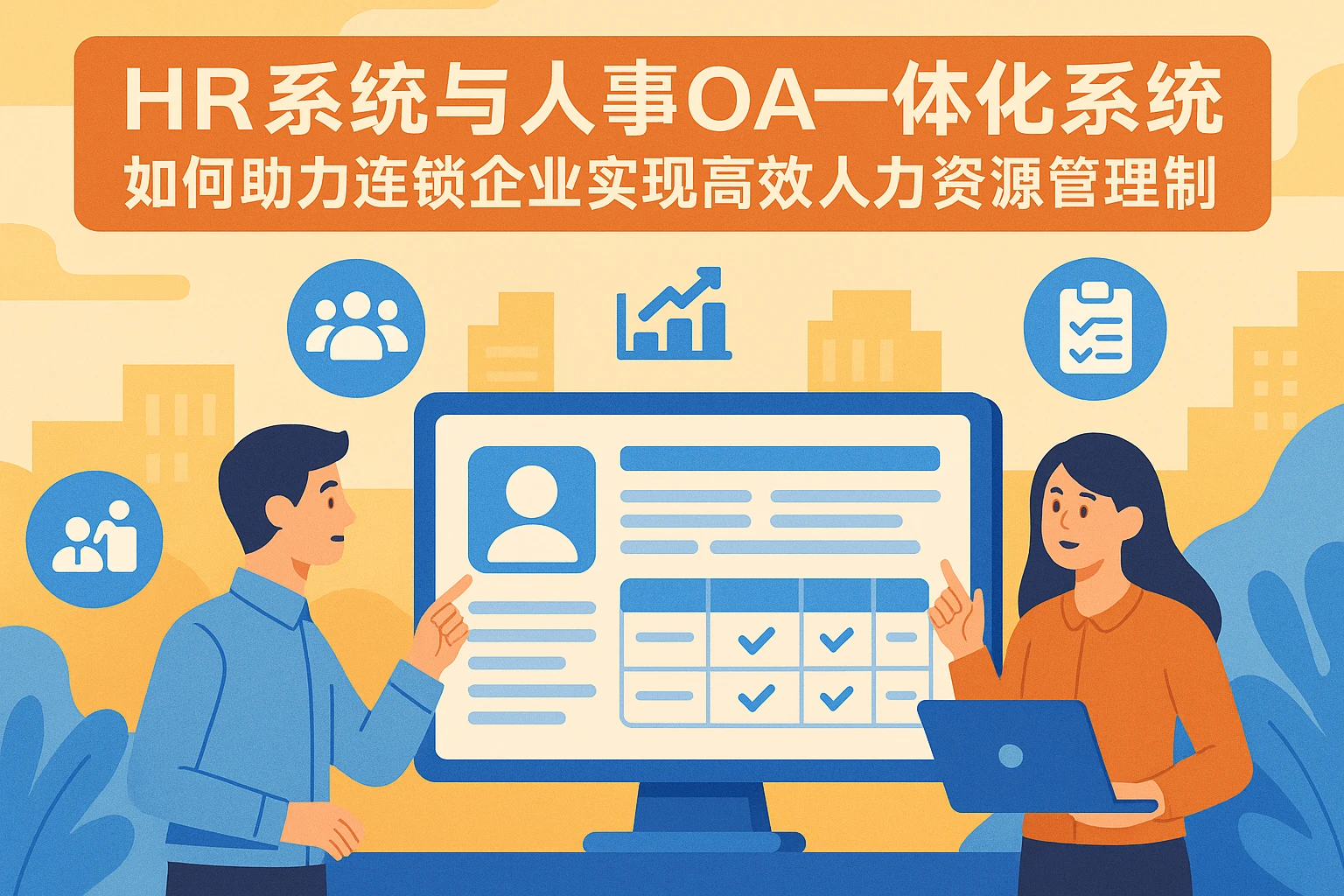 HR系统与人事OA一体化系统如何助力连锁企业实现高效人力资源管理