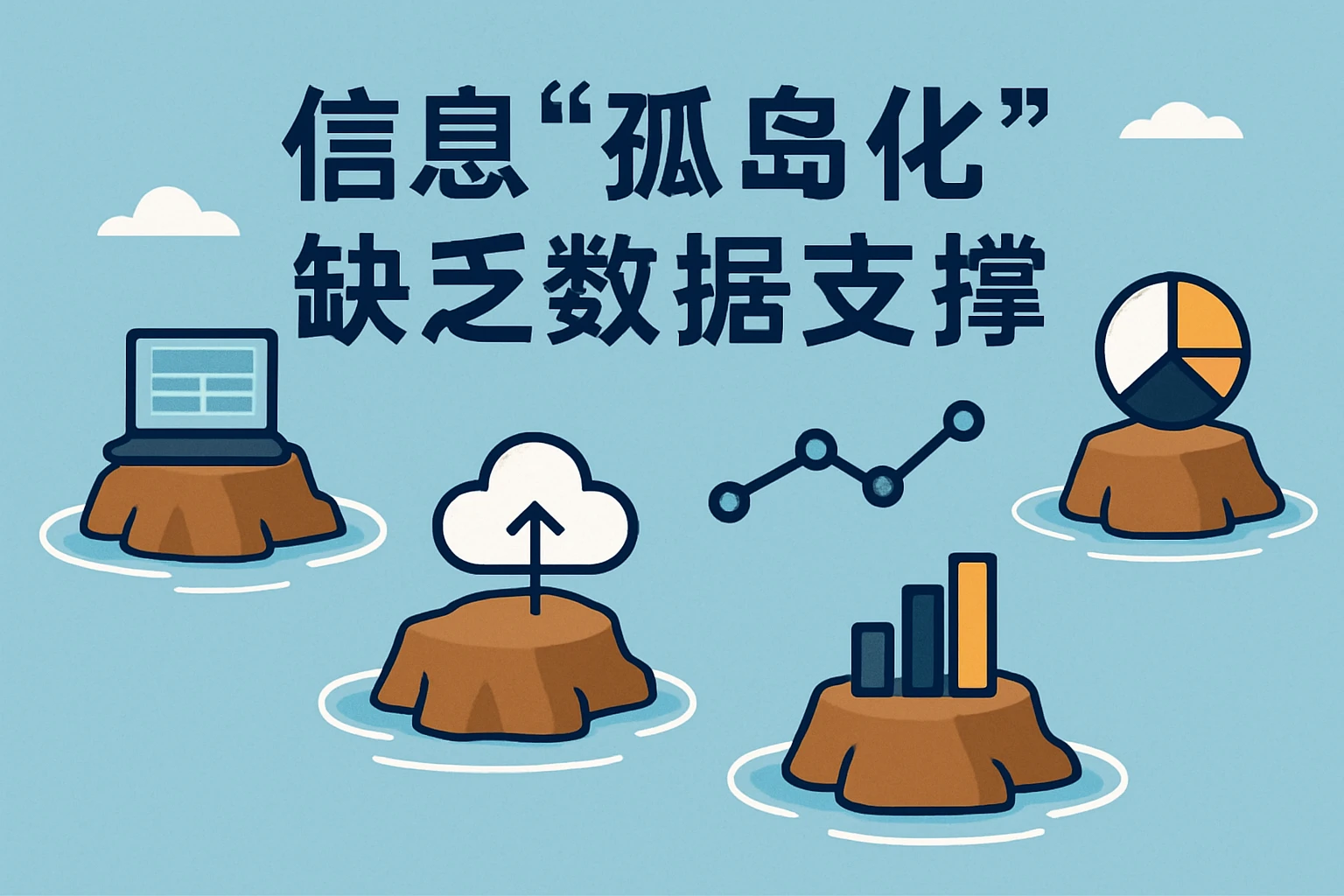 2. 信息“孤岛化”，缺乏数据支撑