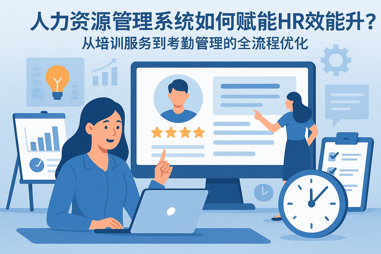 人力资源管理系统如何赋能HR效能提升？从培训服务到考勤管理的全流程优化