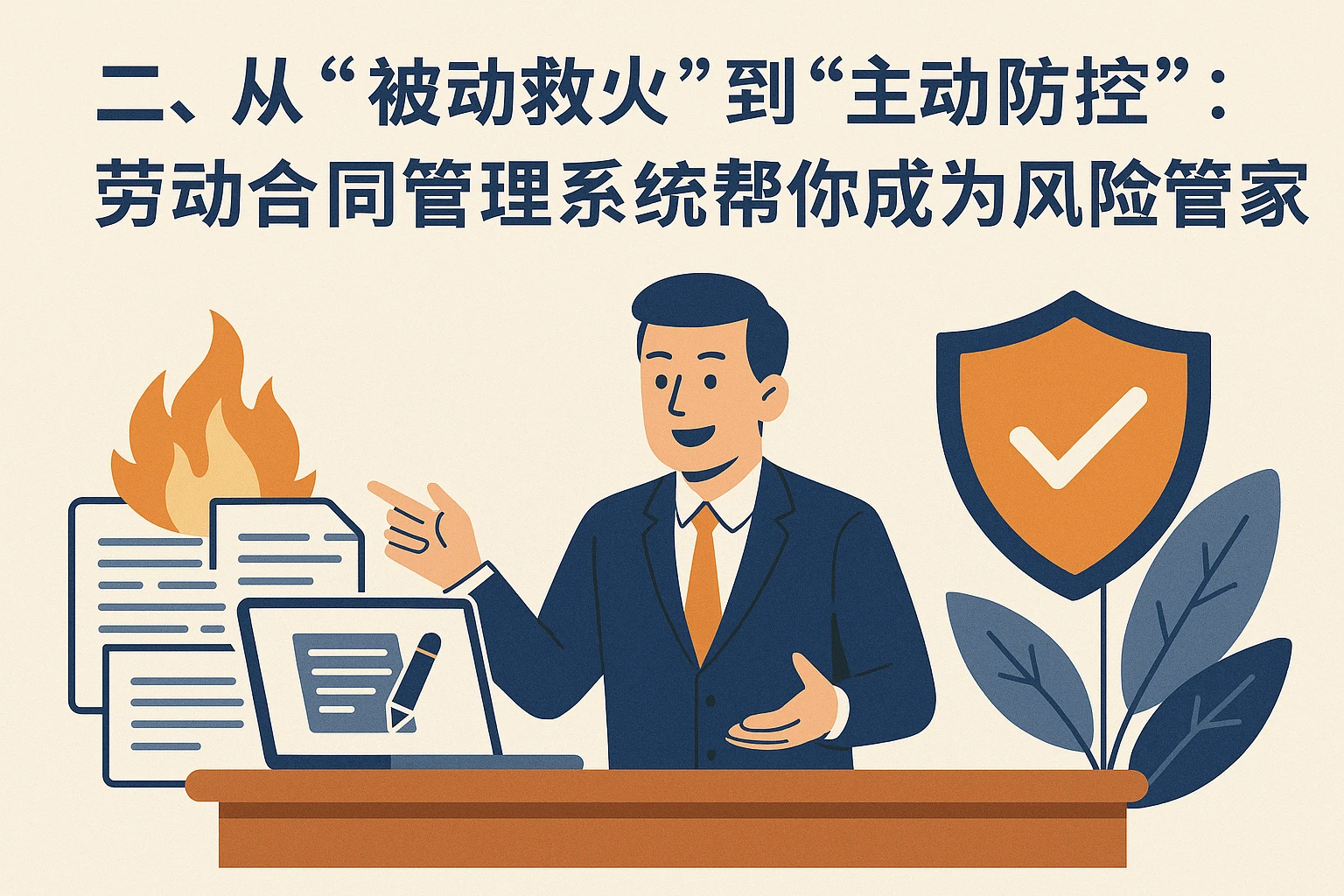 二、从“被动救火”到“主动防控”:劳动合同管理系统帮你成为“风险管家”