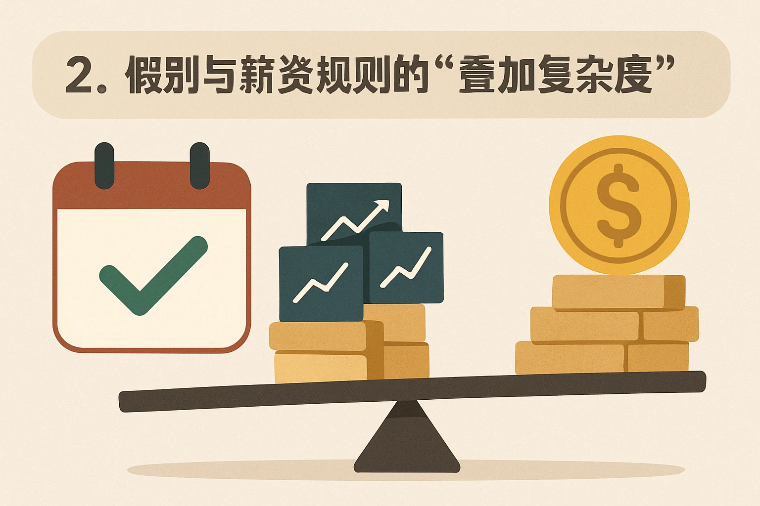 2. 假别与薪资规则的“叠加复杂度”