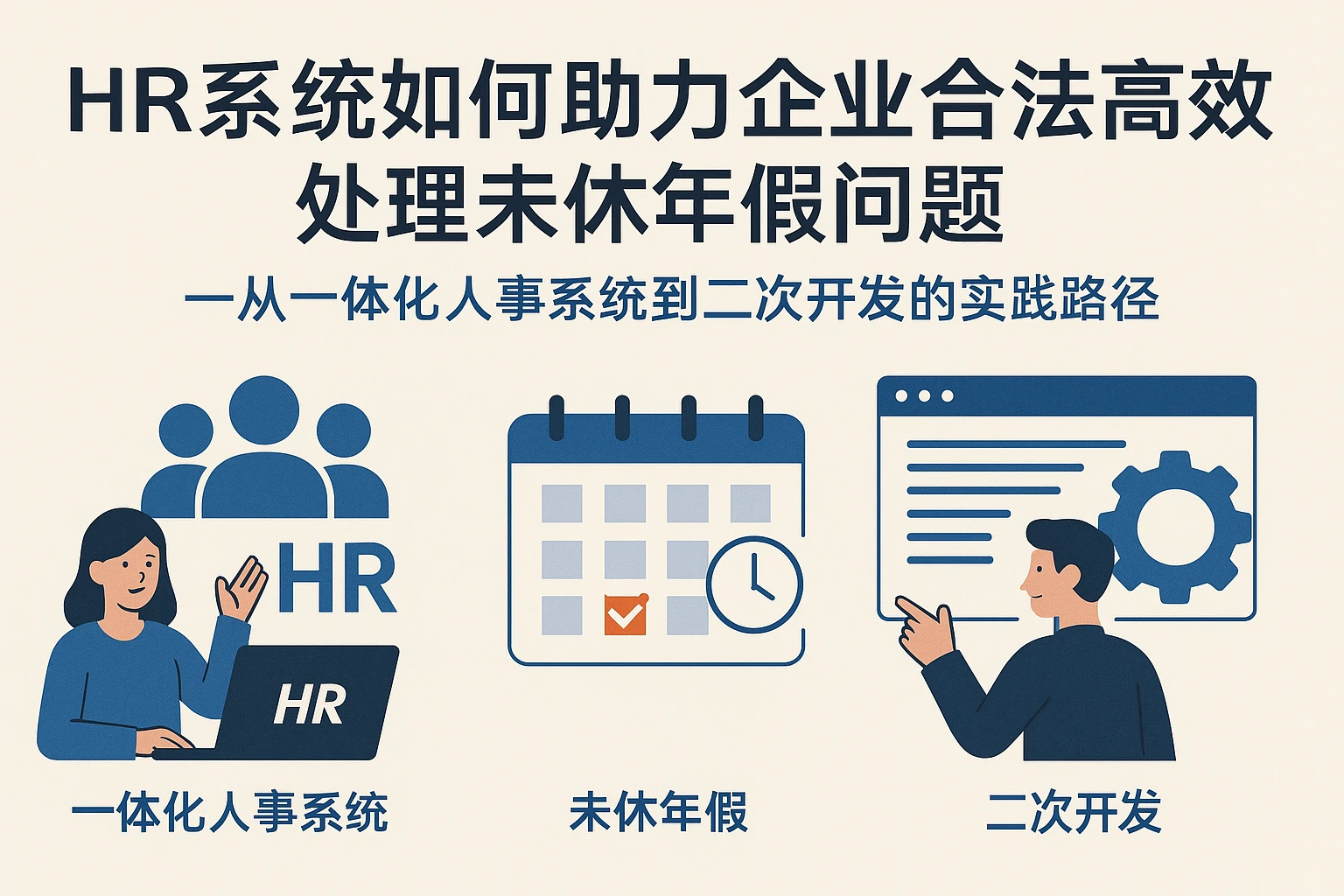 HR系统如何助力企业合法高效处理未休年假问题——从一体化人事系统到二次开发的实践路径