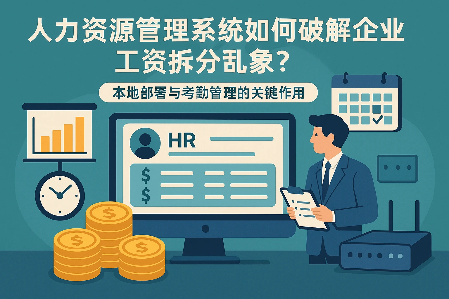人力资源管理系统如何破解企业工资拆分乱象?本地部署与考勤管理的关键作用