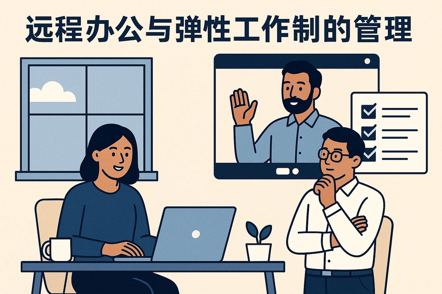 远程办公与弹性工作制的管理