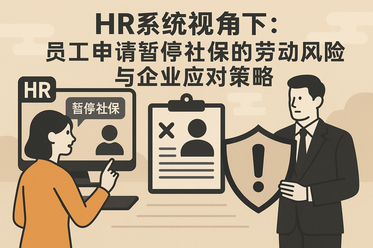 HR系统视角下：员工申请暂停社保的劳动风险与企业应对策略