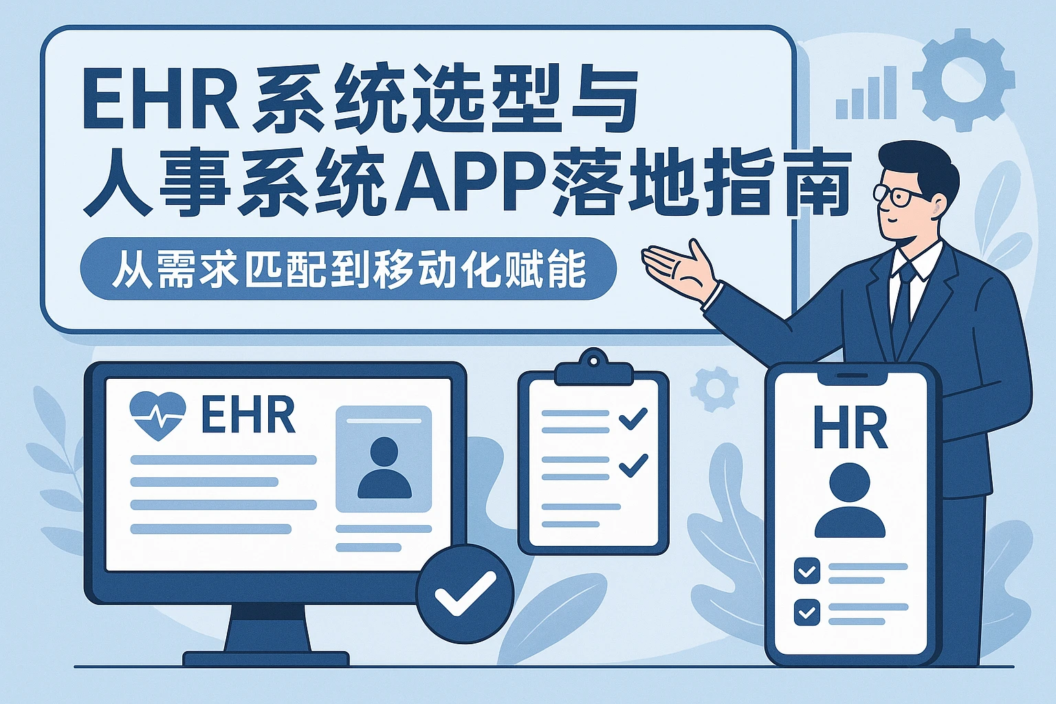 EHR系统选型与人事系统APP落地指南:从需求匹配到移动化赋能