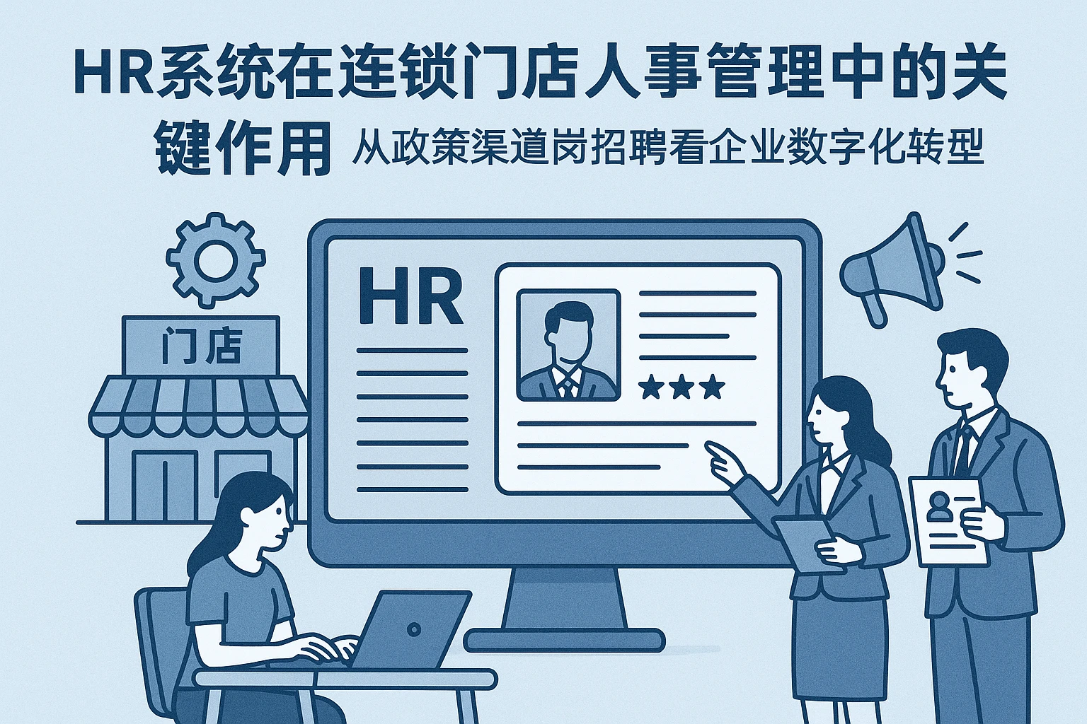 HR系统在连锁门店人事管理中的关键作用:从政策渠道岗招聘看企业数字化转型
