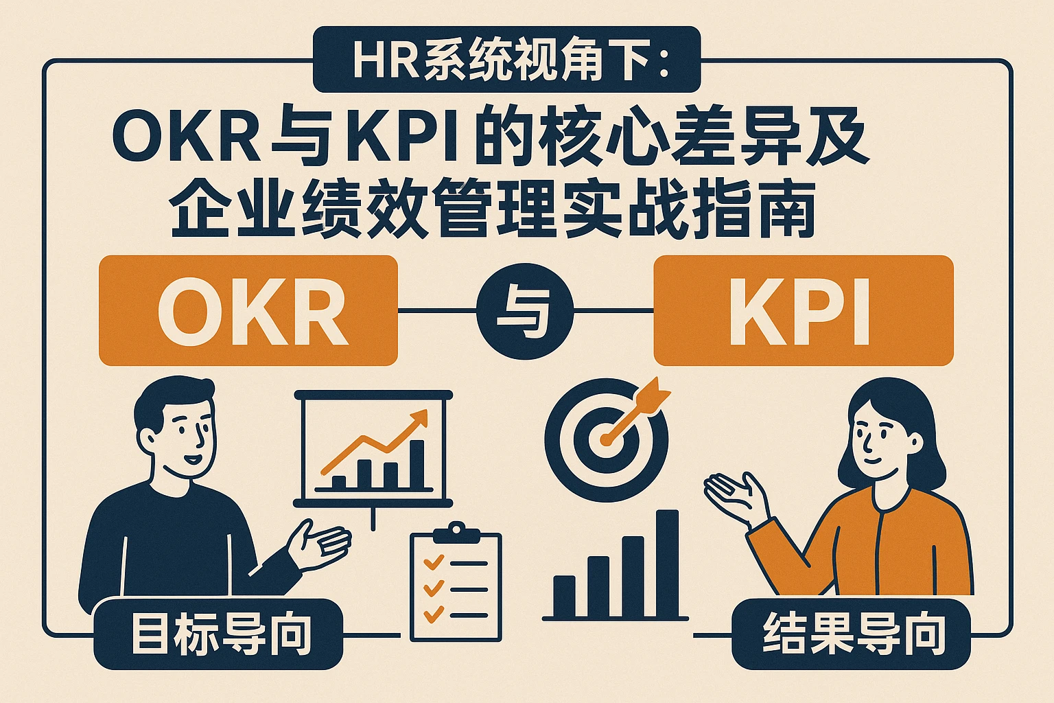 HR系统视角下：OKR与KPI的核心差异及企业绩效管理实战指南