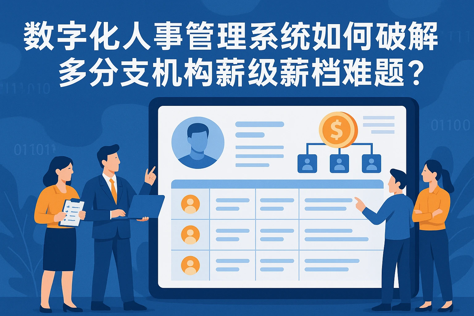 数字化人事管理系统如何破解多分支机构薪级薪档难题？