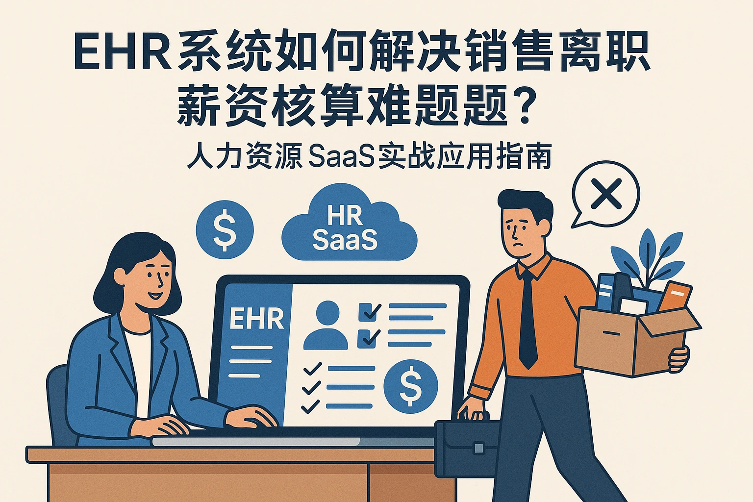 EHR系统如何解决销售岗离职薪资核算难题？人力资源SaaS的实战应用指南