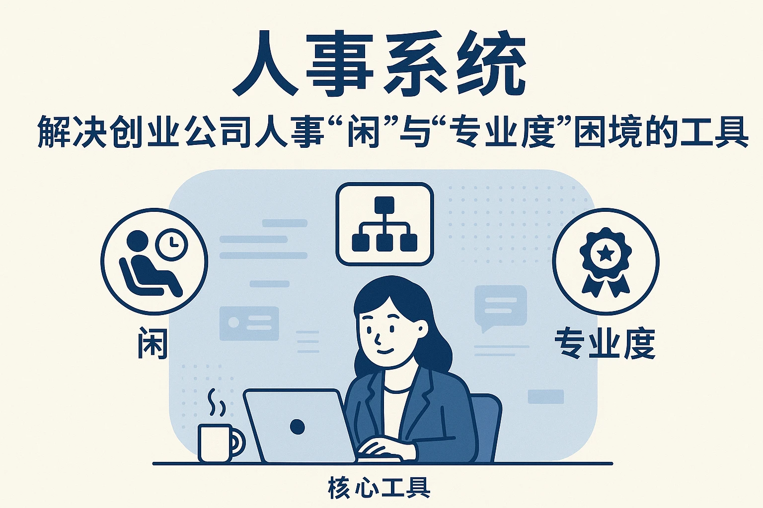 人事系统：解决创业公司人事“闲”与“专业度”困境的核心工具
