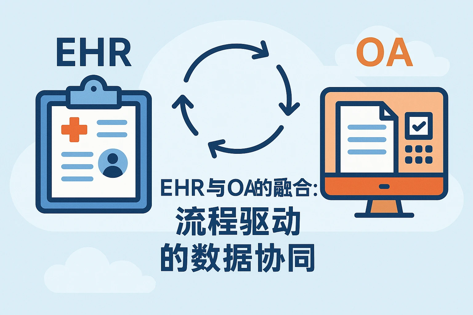 2. EHR与OA的融合:流程驱动的数据协同