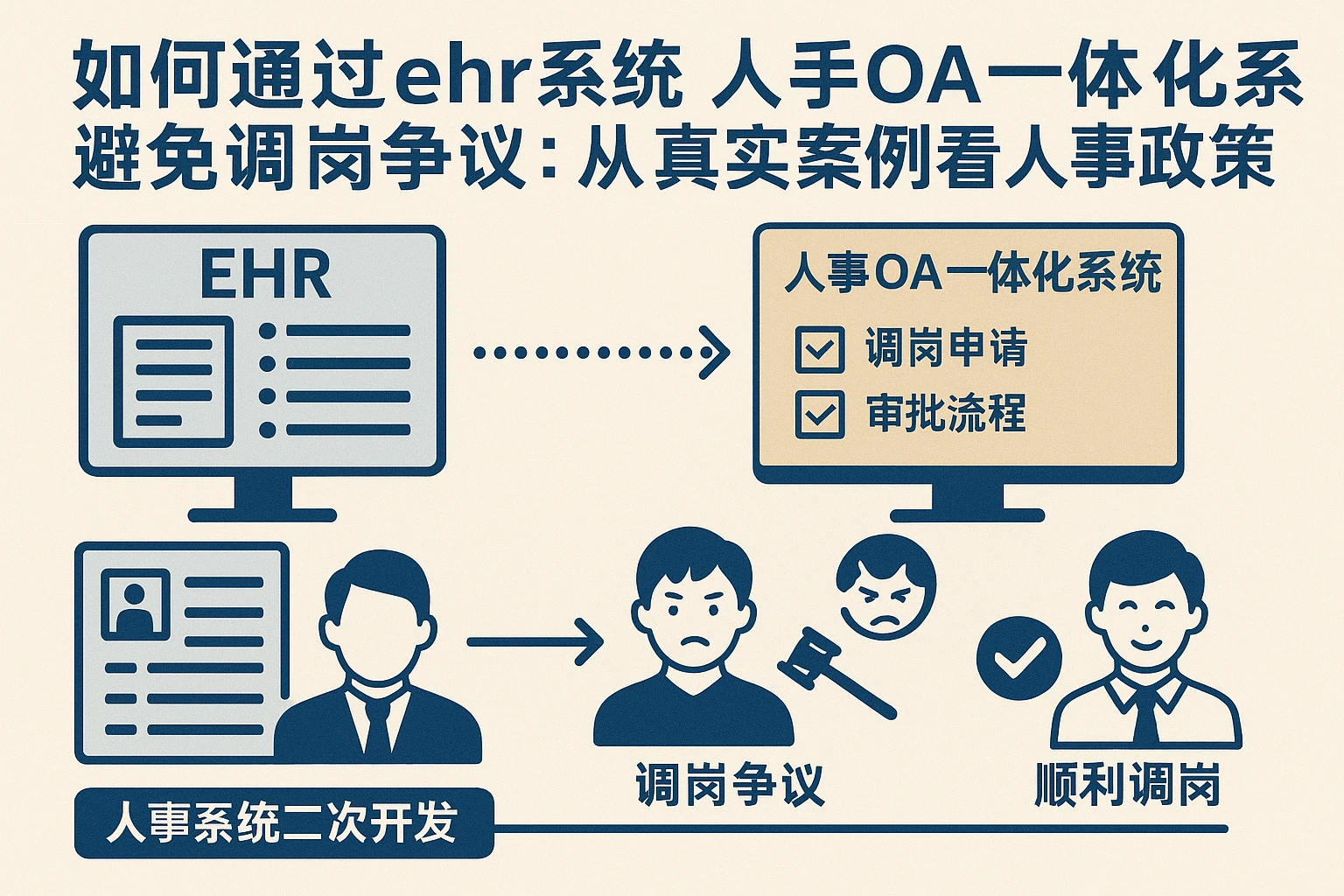 如何通过ehr系统与人事OA一体化系统避免调岗争议：从真实案例看人事系统二次开发的重要性