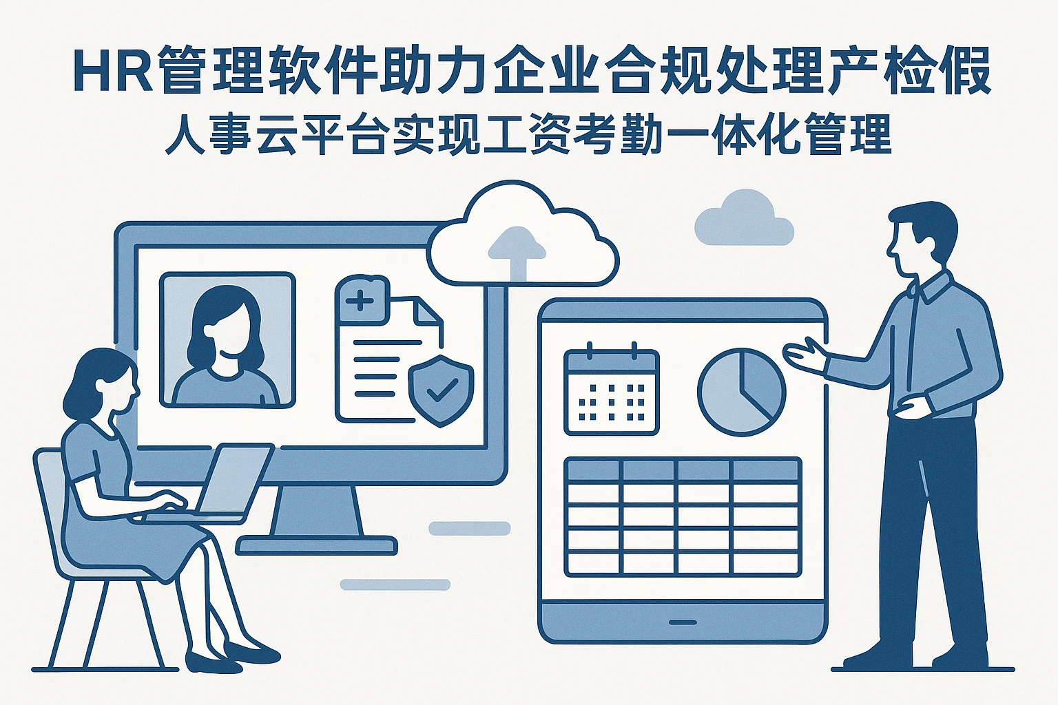 HR管理软件助力企业合规处理产检假，人事云平台实现工资考勤一体化管理