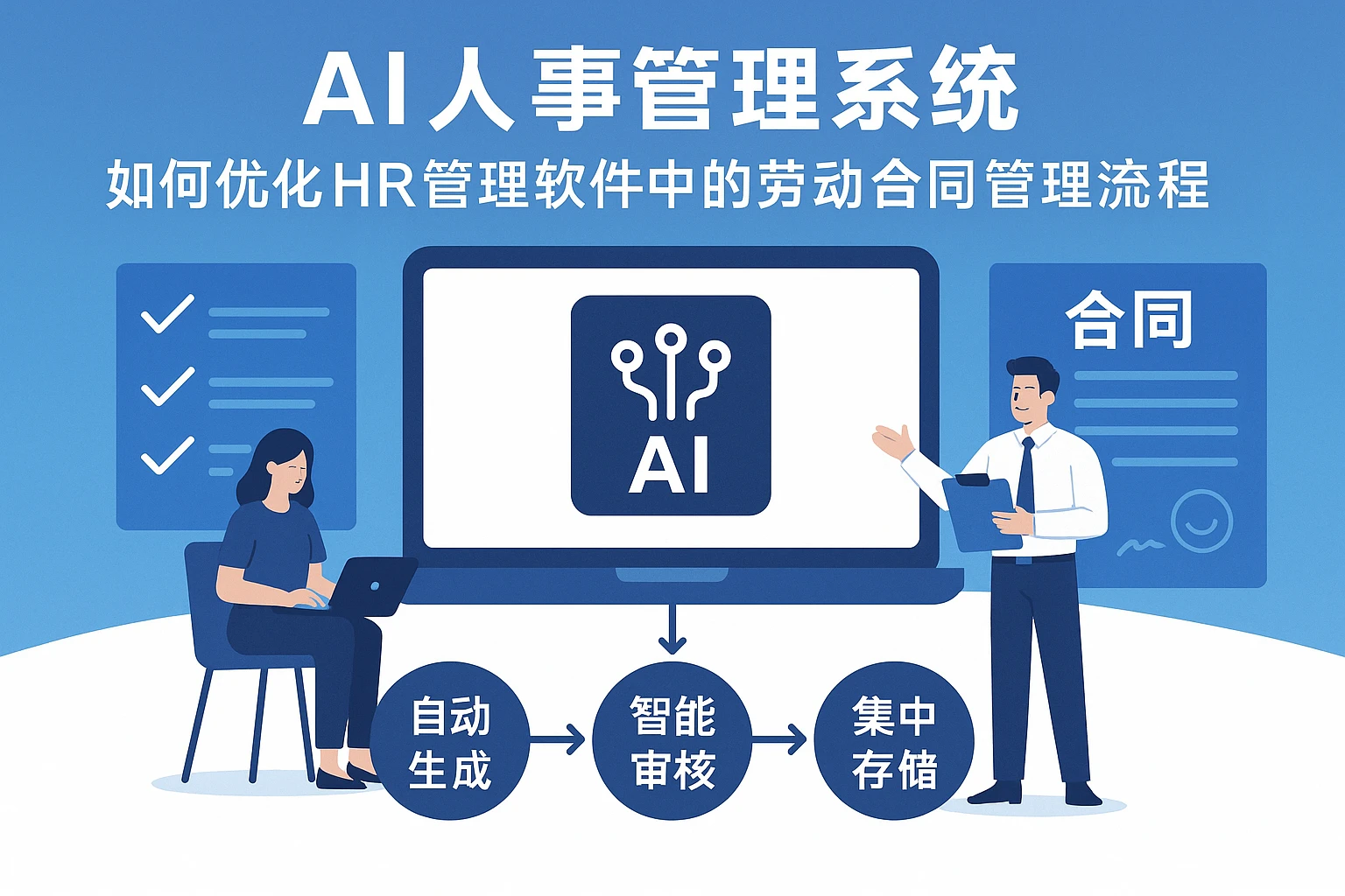 AI人事管理系统如何优化HR管理软件中的劳动合同管理流程