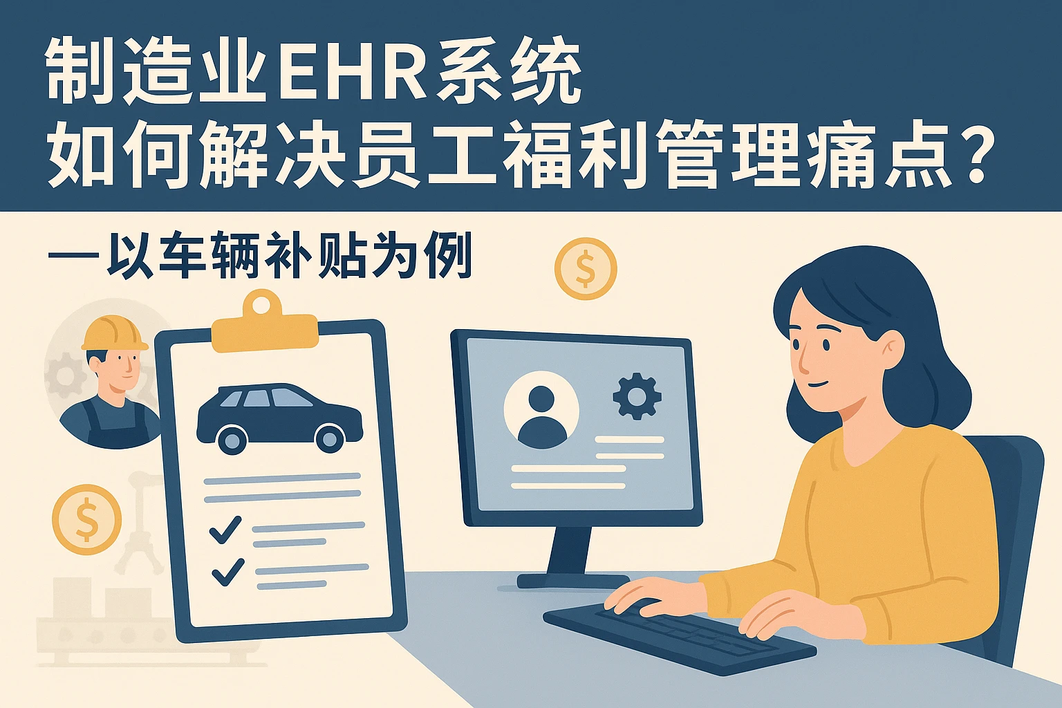 制造业ehr系统如何解决员工福利管理痛点？——以车辆补贴为例