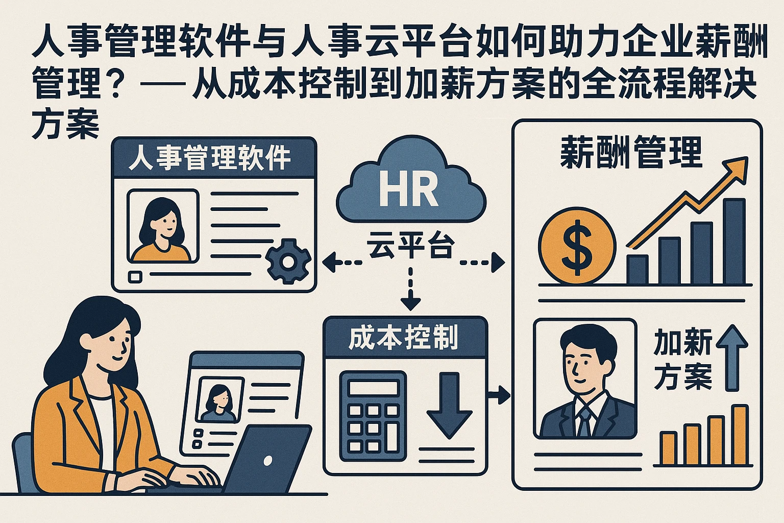 人事管理软件与人事云平台如何助力企业薪酬管理？——从成本控制到加薪方案的全流程解决方案