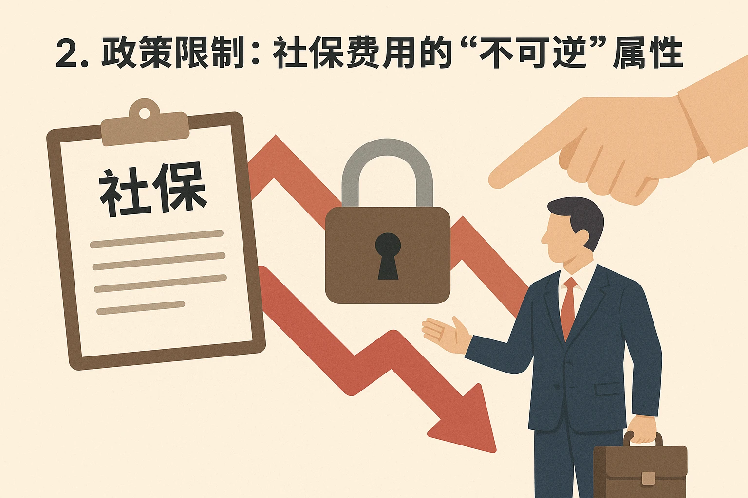 2. 政策限制：社保费用的“不可逆”属性