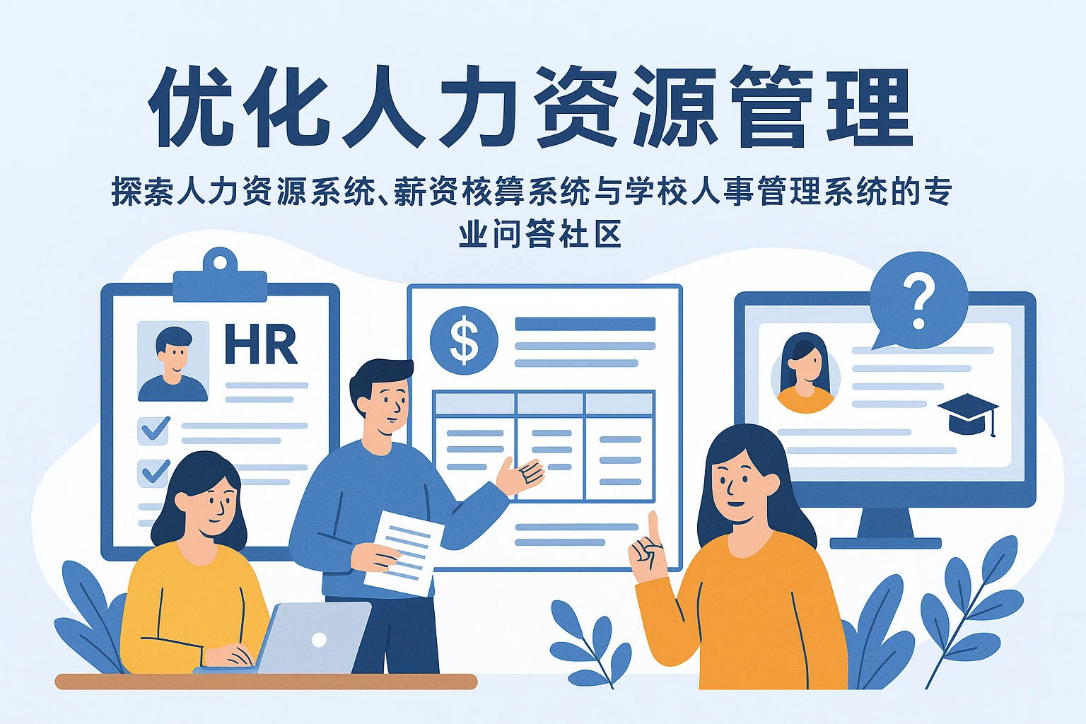 优化人力资源管理:探索人力资源系统、薪资核算系统与学校人事管理系统的专业问答社区