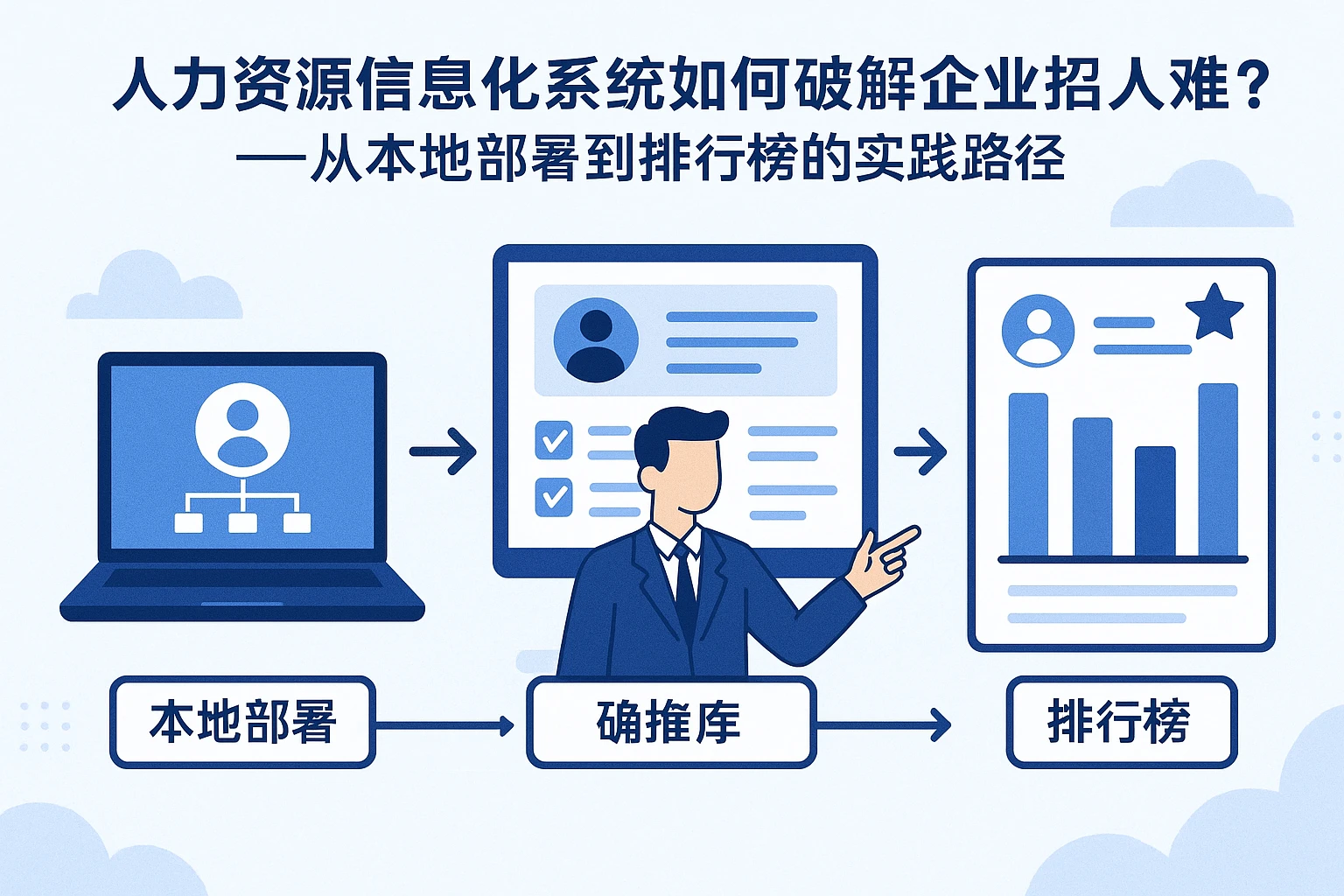 人力资源信息化系统如何破解企业招人难？——从本地部署到排行榜的实践路径