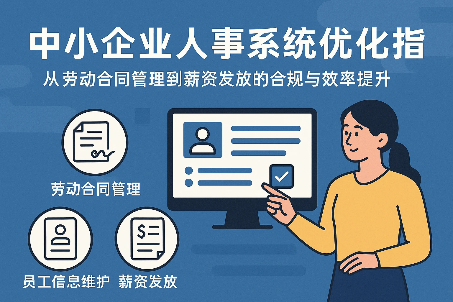 中小企业人事系统优化指南:从劳动合同管理到薪资发放的合规与效率提升