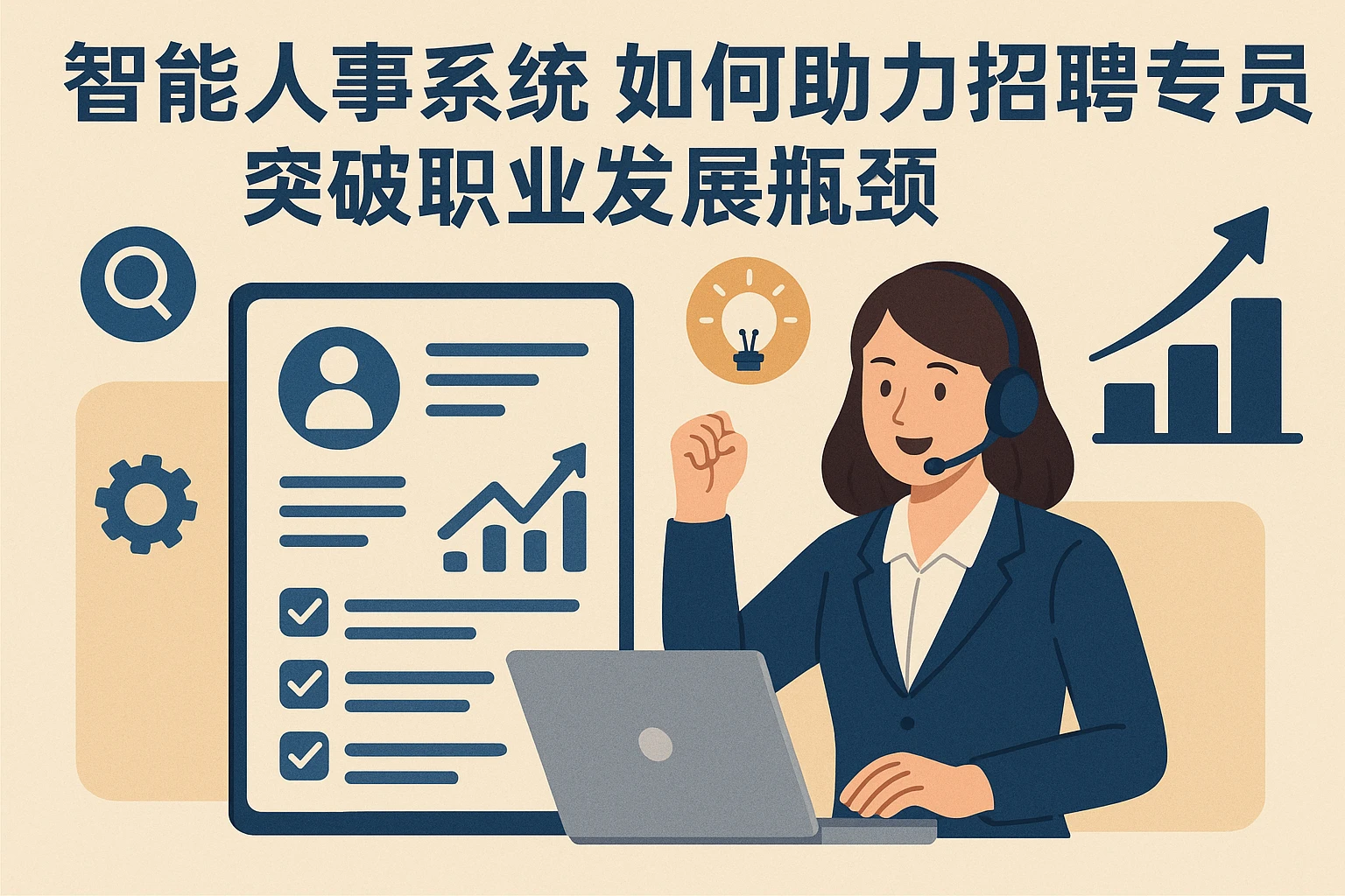 智能人事系统如何助力招聘专员突破职业发展瓶颈