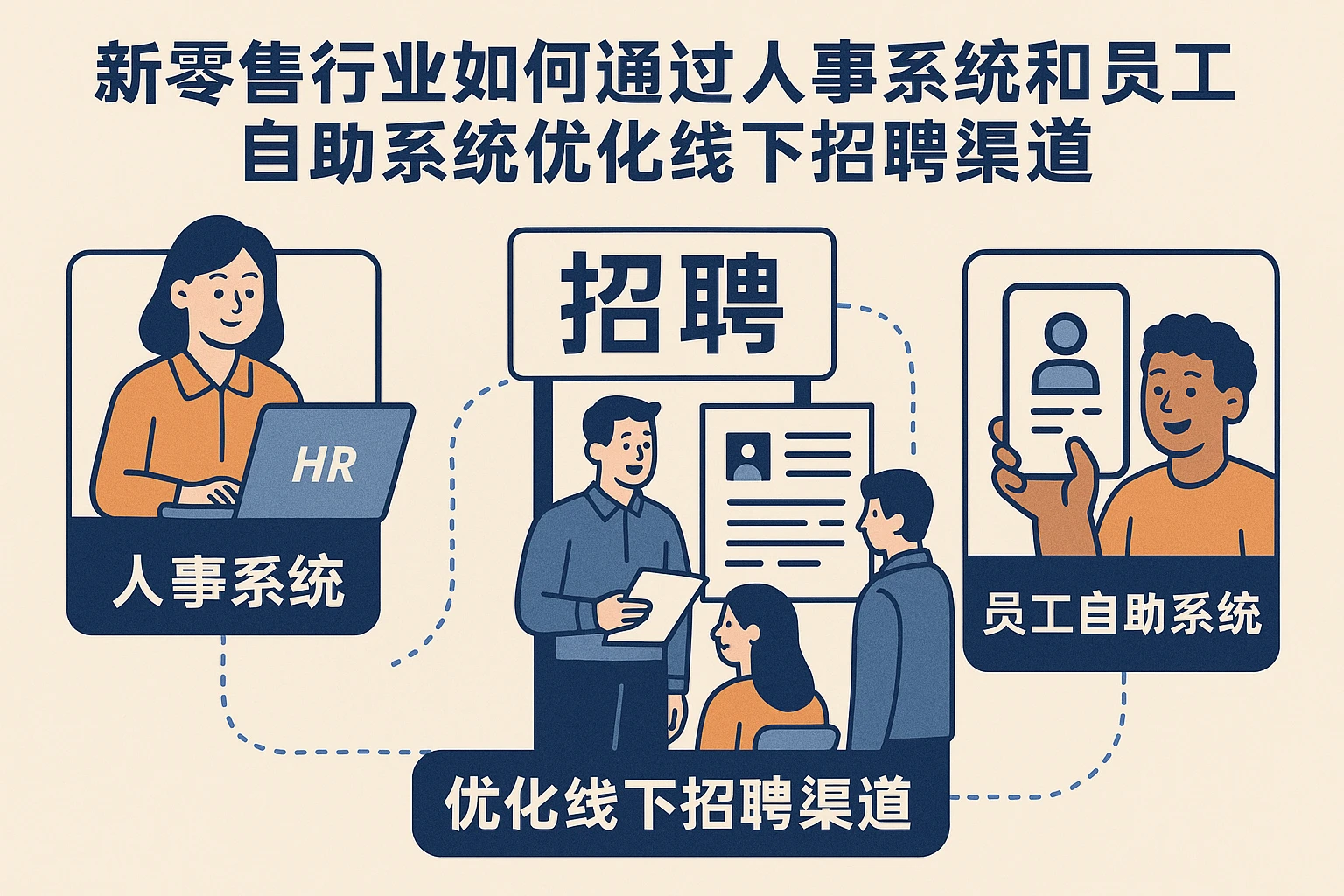 新零售行业如何通过人事系统和员工自助系统优化线下招聘渠道