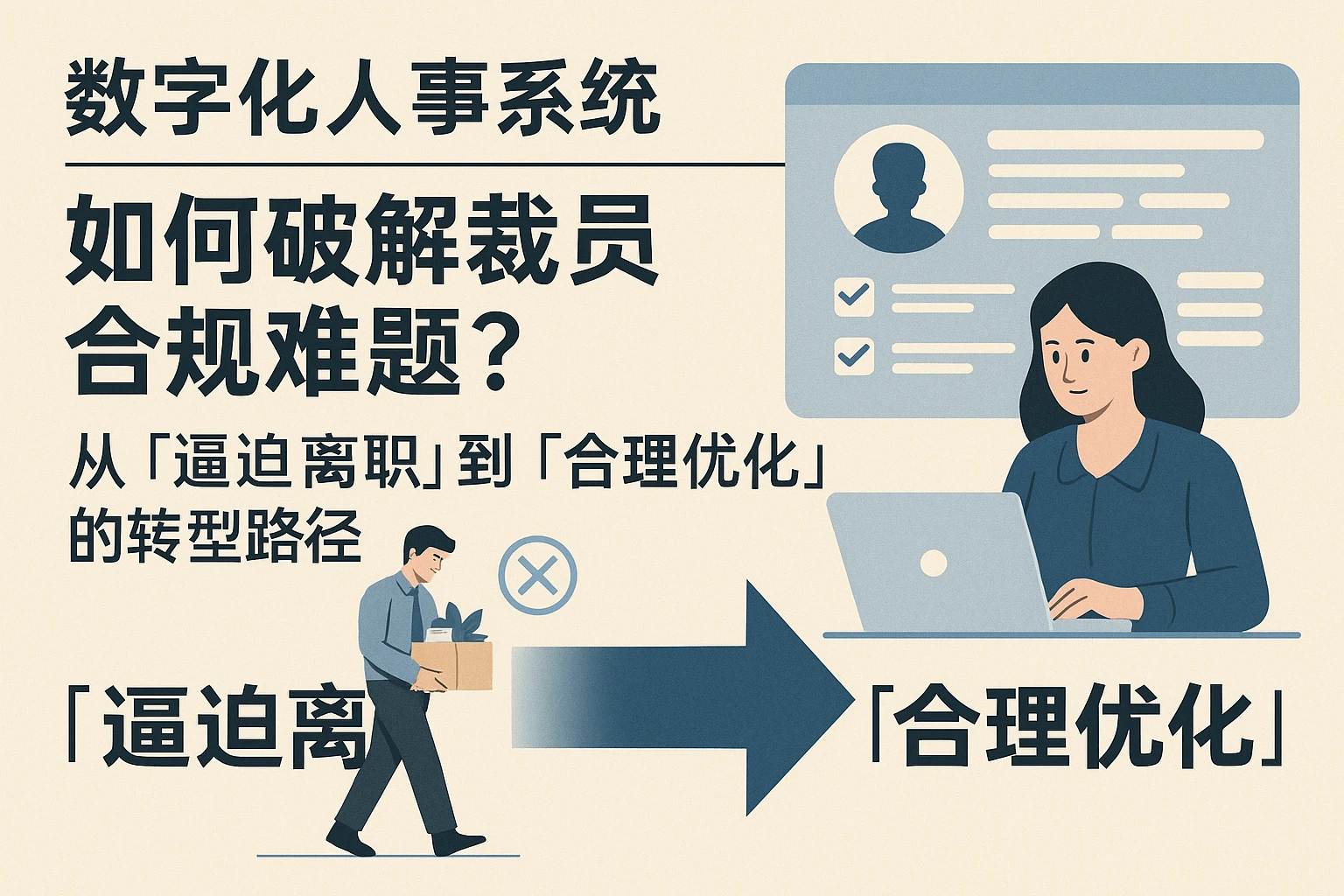 数字化人事系统如何破解裁员合规难题?从“逼迫离职”到“合理优化”的转型路径