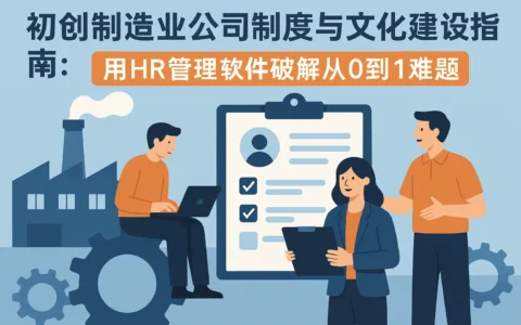 初创制造业公司制度与文化建设指南：用HR管理软件破解从0到1难题
