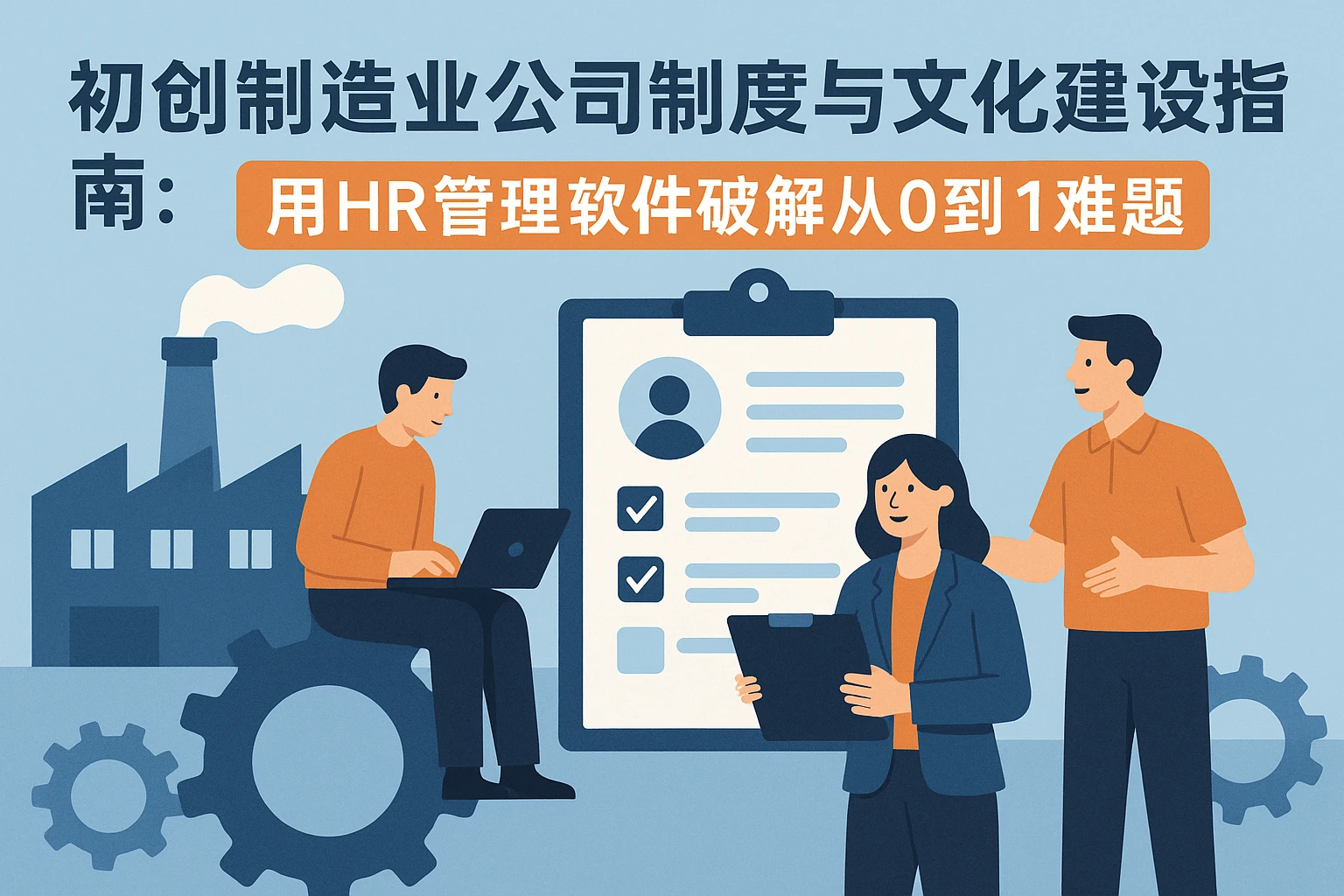 初创制造业公司制度与文化建设指南：用HR管理软件破解从0到1难题