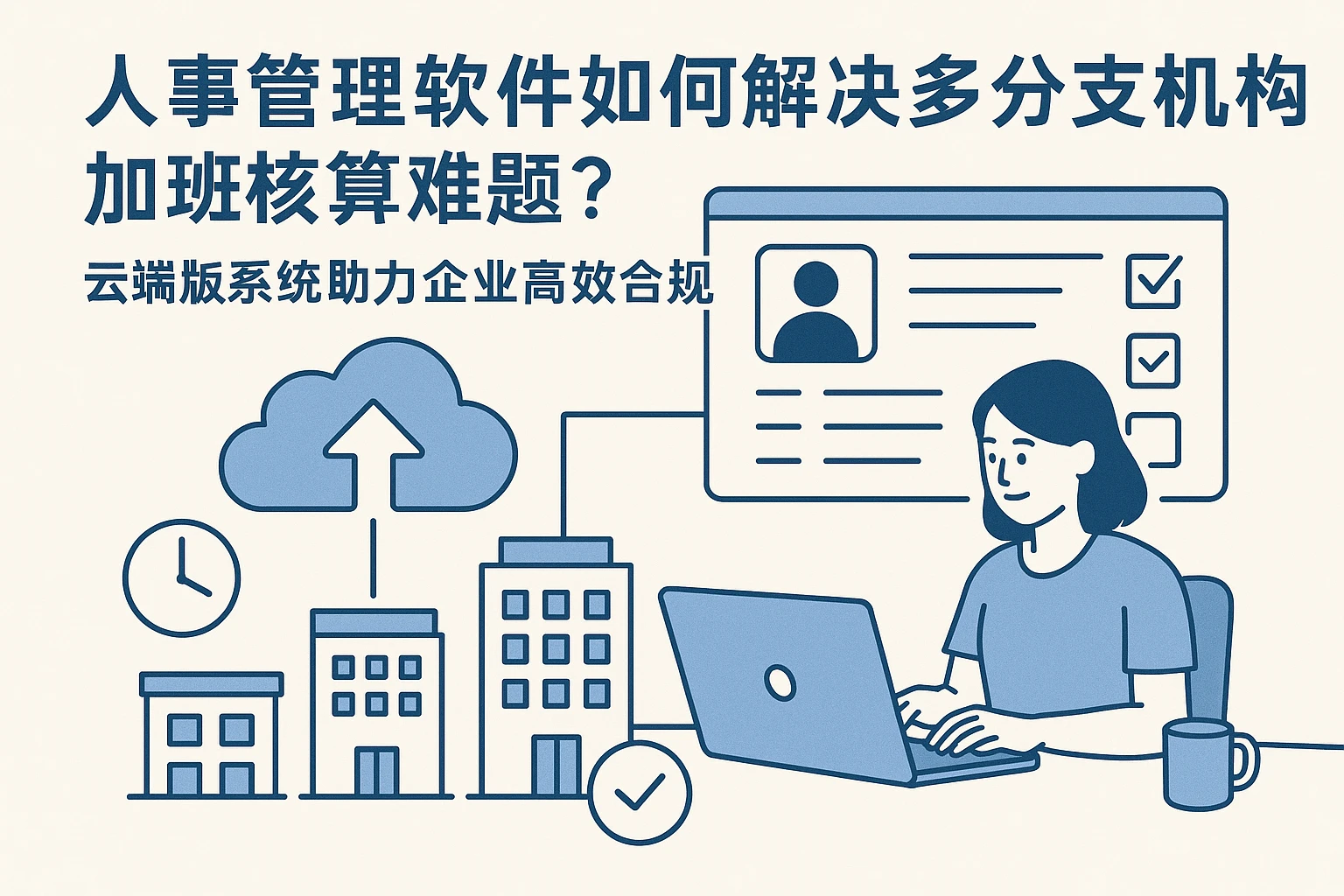 人事管理软件如何解决多分支机构加班核算难题?云端版系统助力企业高效合规