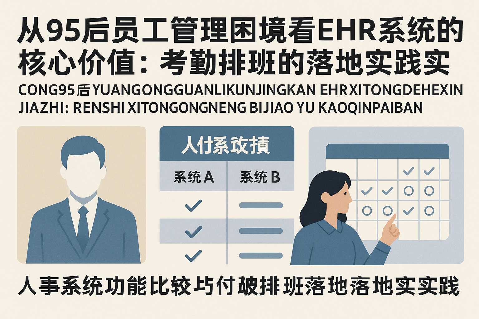 从95后员工管理困境看EHR系统的核心价值:人事系统功能比较与考勤排班的落地实践