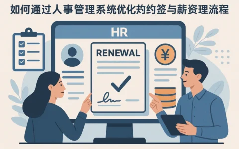 如何通过人事管理系统优化劳动合同续签与薪资管理流程