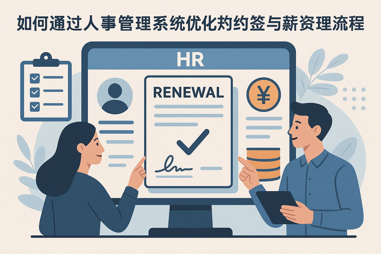 如何通过人事管理系统优化劳动合同续签与薪资管理流程