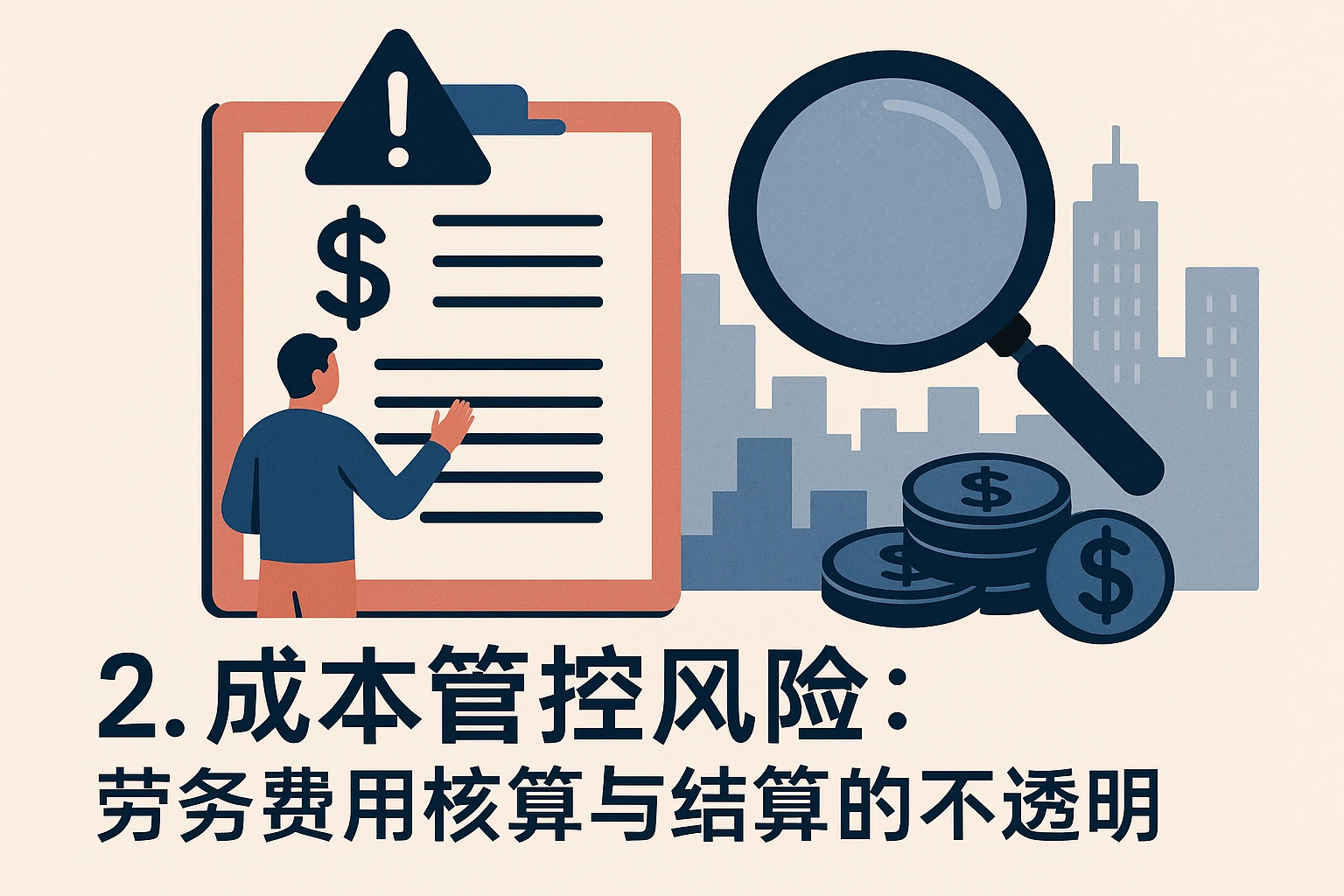 2. 成本管控风险：劳务费用核算与结算的不透明