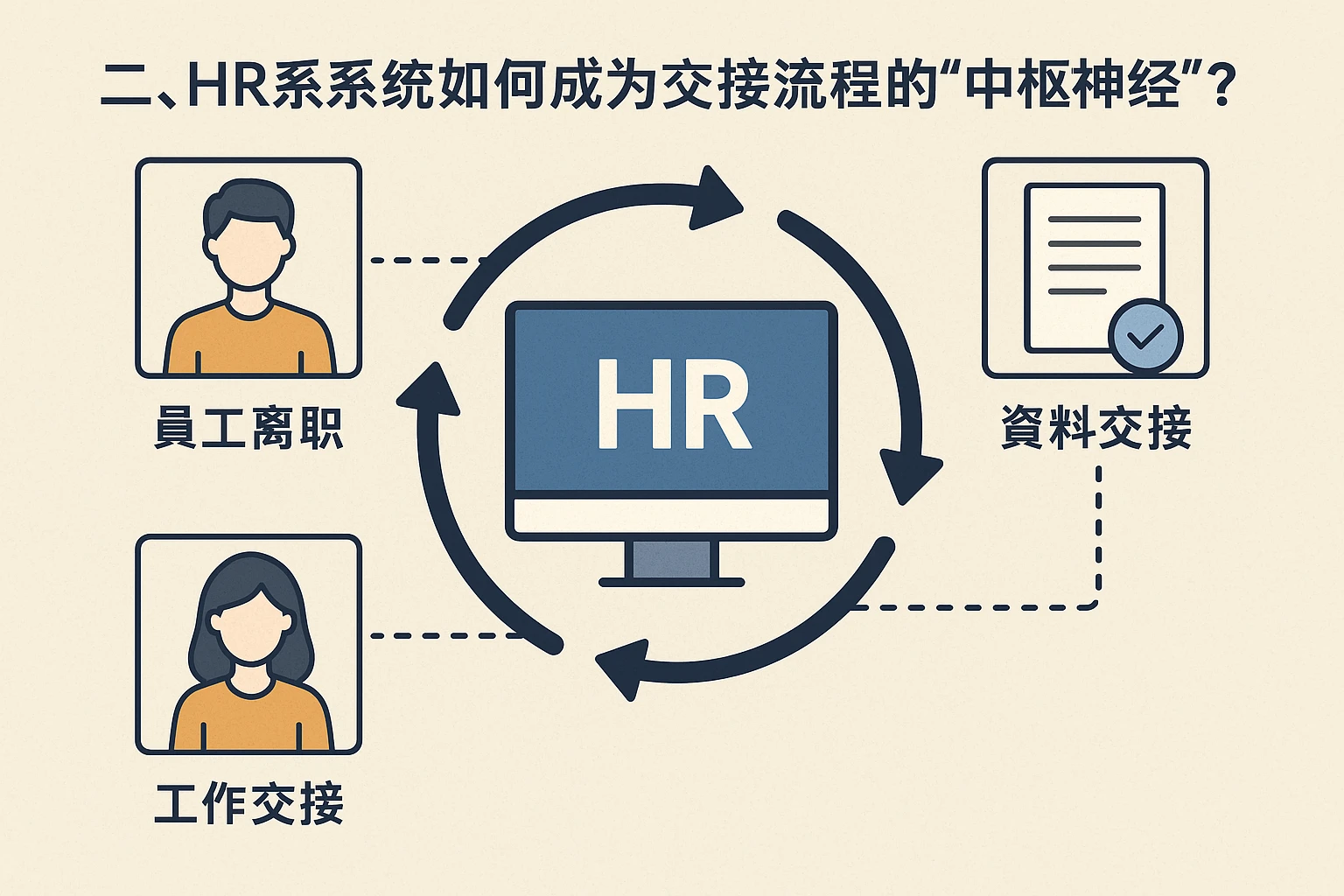 二、HR系统如何成为交接流程的“中枢神经”？