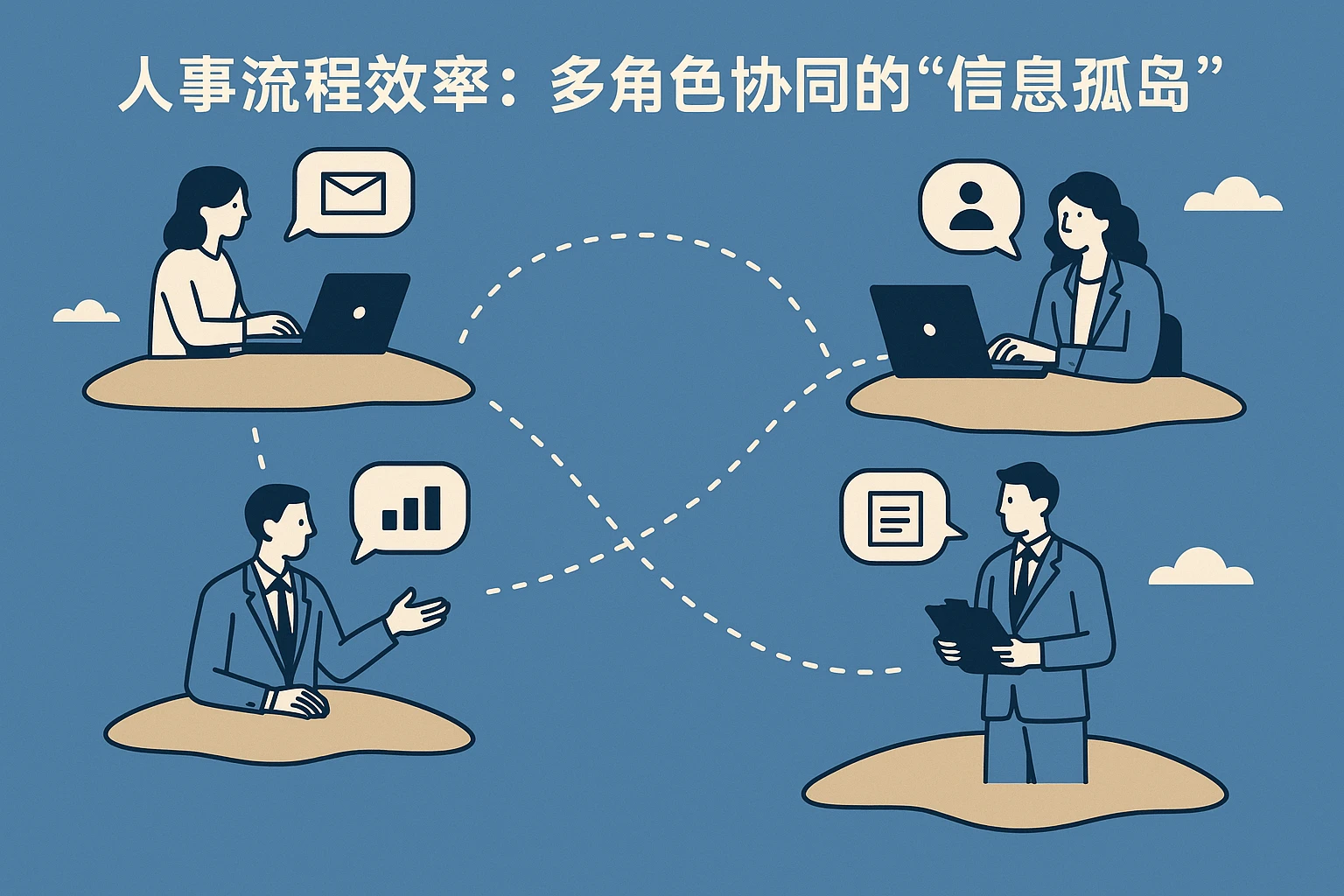 2. 人事流程效率：多角色协同的“信息孤岛”