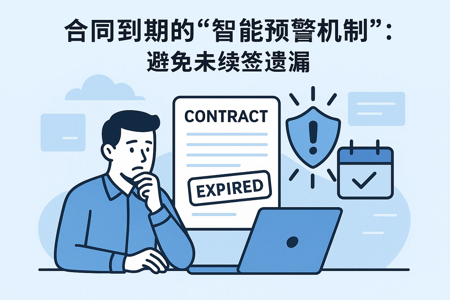 2. 合同到期的“智能预警机制”：避免未续签遗漏