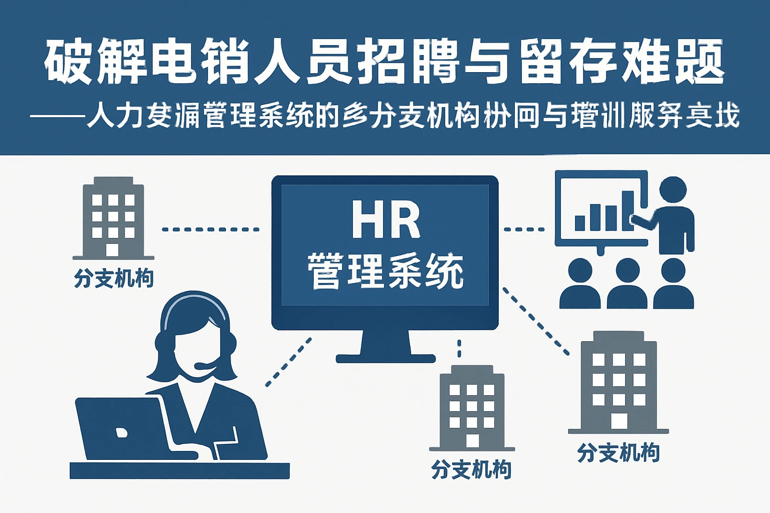破解电销人员招聘与留存难题——人力资源管理系统的多分支机构协同与培训服务实战