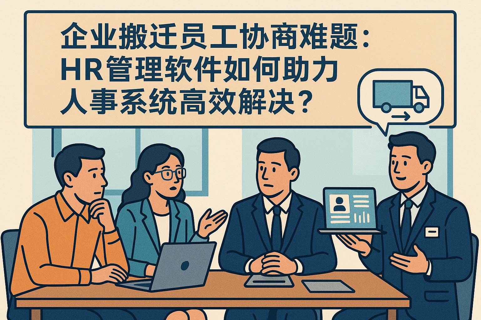 企业搬迁员工协商难题：HR管理软件如何助力人事系统高效解决？