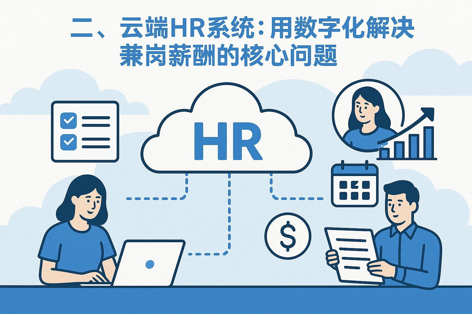 二、云端HR系统：用数字化解决兼岗薪酬的核心问题