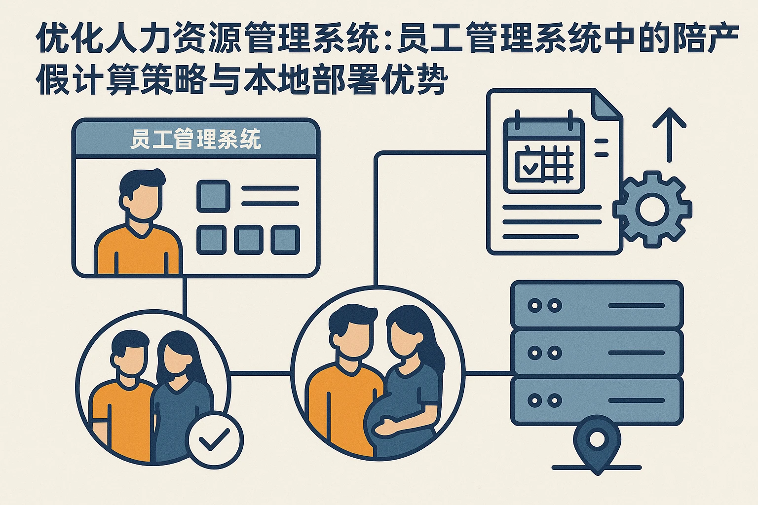 优化人力资源管理系统:员工管理系统中的陪产假计算策略与本地部署优势