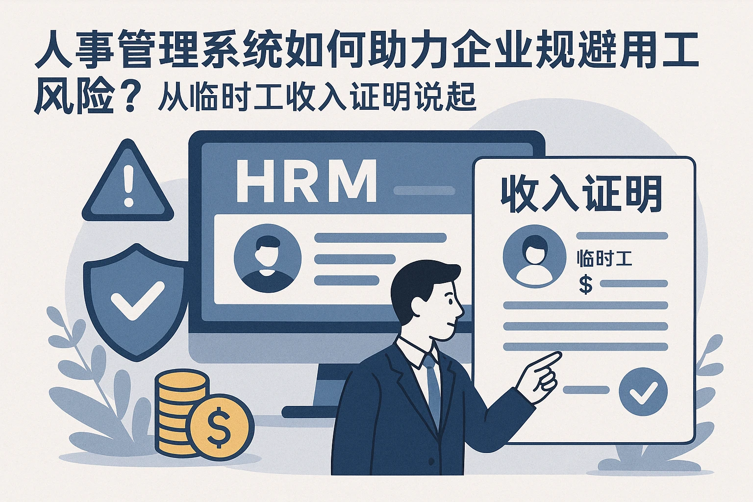人事管理系统如何助力企业规避用工风险？从临时工收入证明说起
