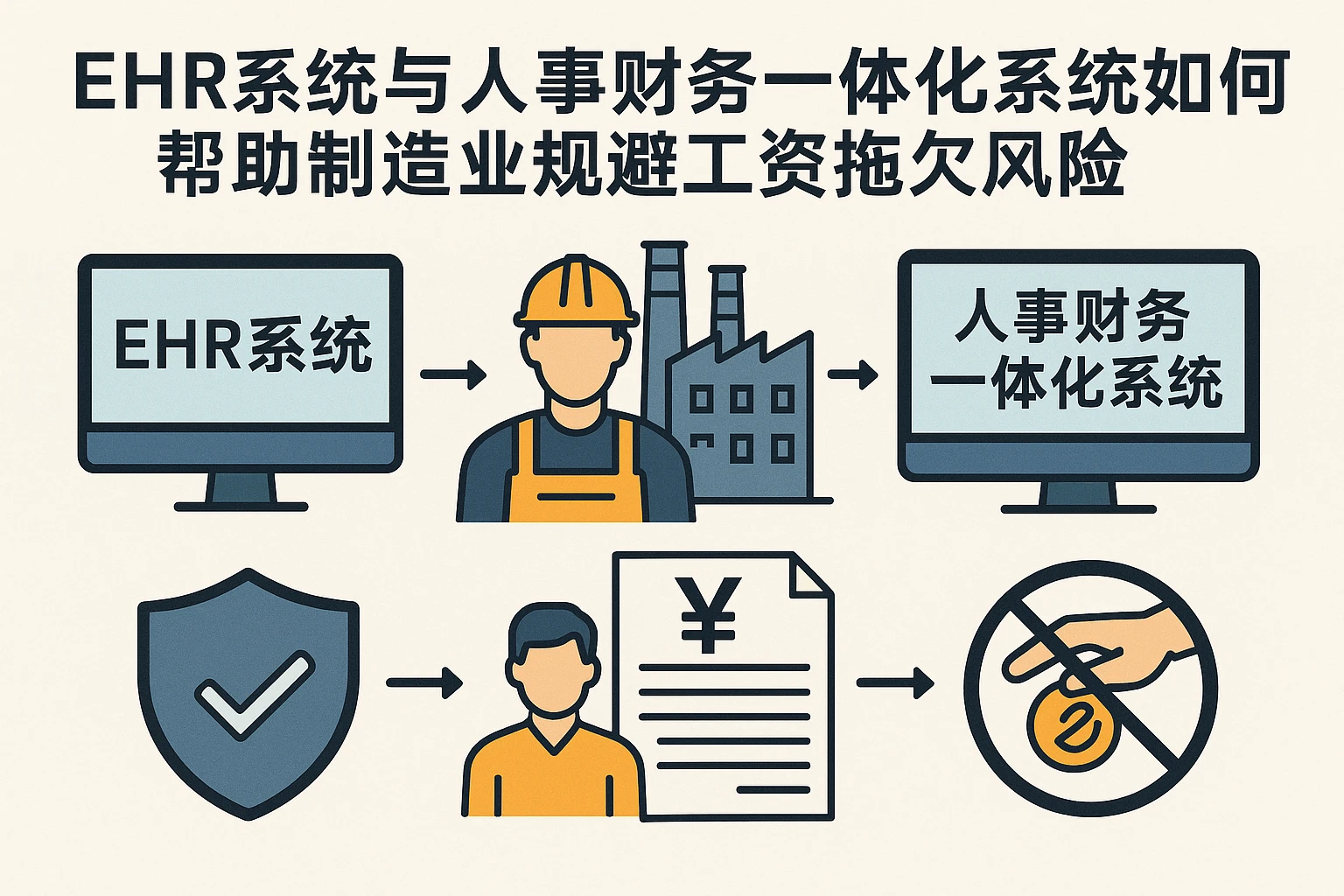 ehr系统与人事财务一体化系统如何帮助制造业规避工资拖欠风险