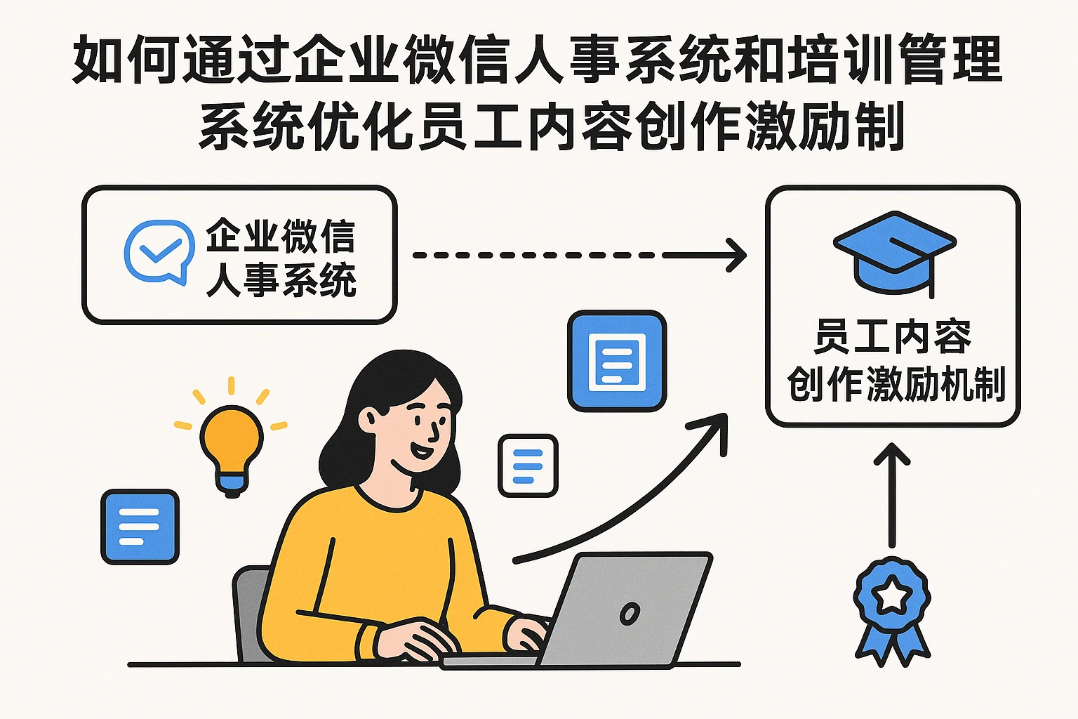 如何通过企业微信人事系统和培训管理系统优化员工内容创作激励机制