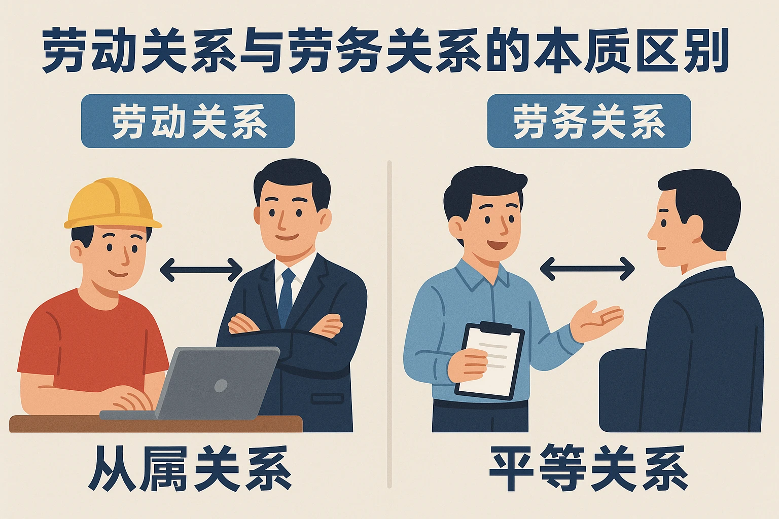 劳动关系与劳务关系的本质区别