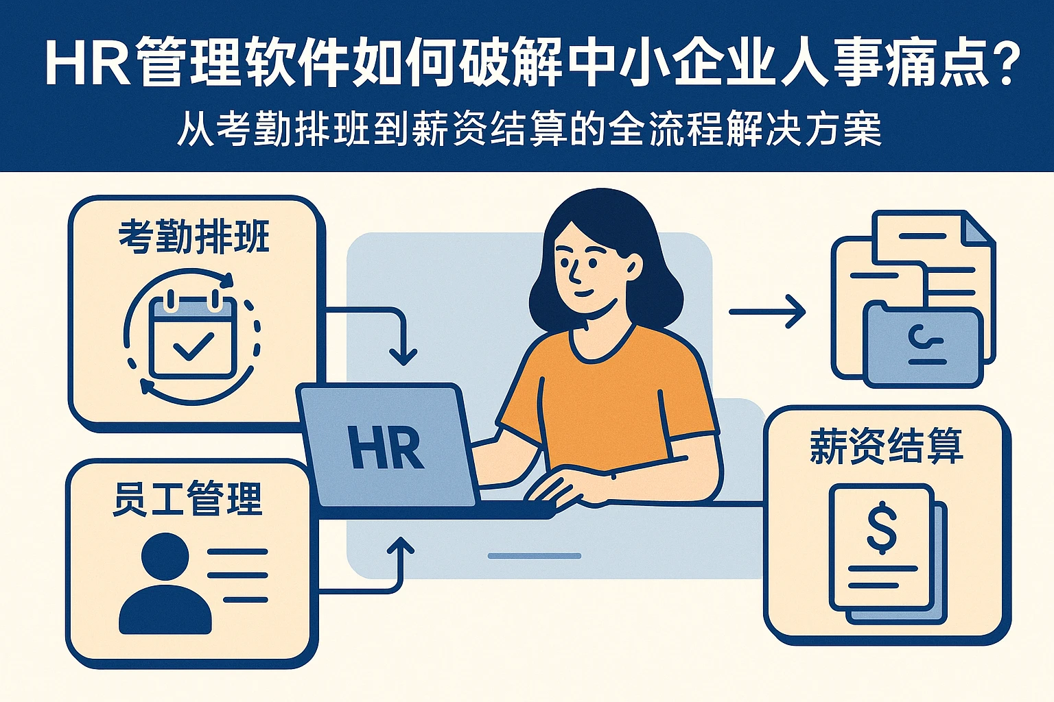 HR管理软件如何破解中小企业人事痛点?从考勤排班到薪资结算的全流程解决方案