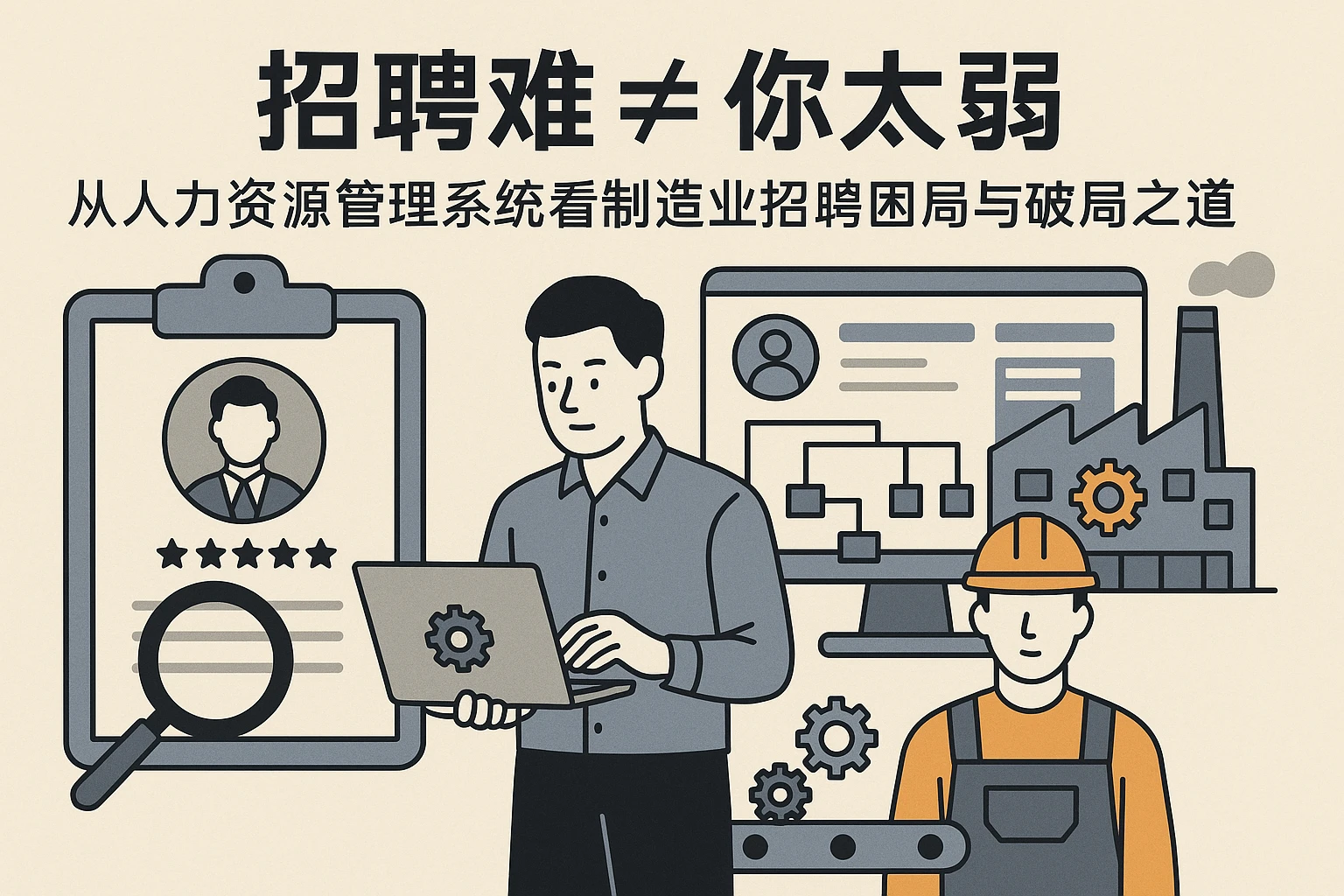 招聘难≠你太弱：从人力资源管理系统看制造业招聘困局与破局之道