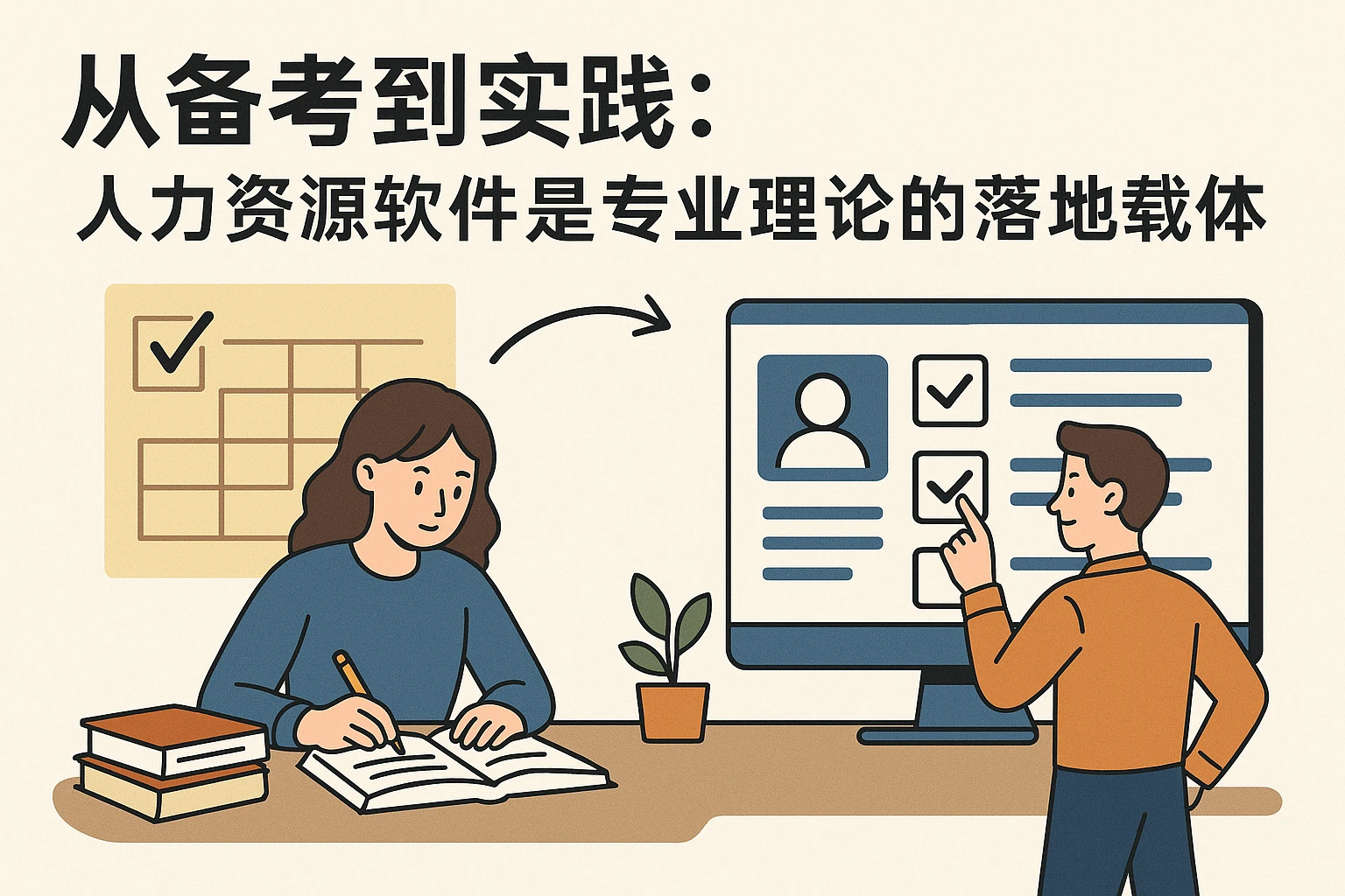 一、从备考到实践：人力资源软件是专业理论的落地载体