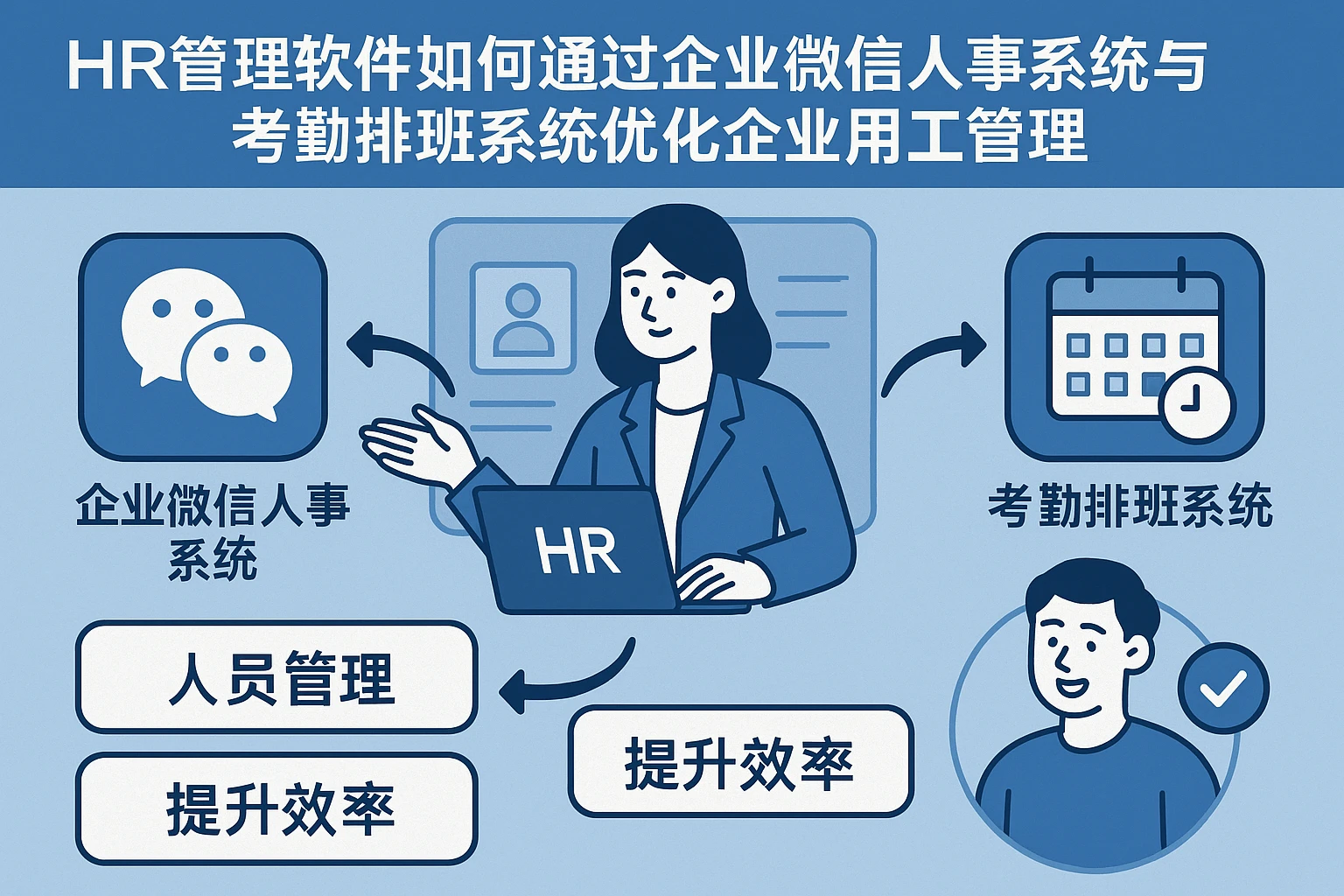 HR管理软件如何通过企业微信人事系统与考勤排班系统优化企业用工管理
